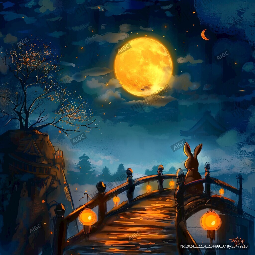 梦幻中秋节场景