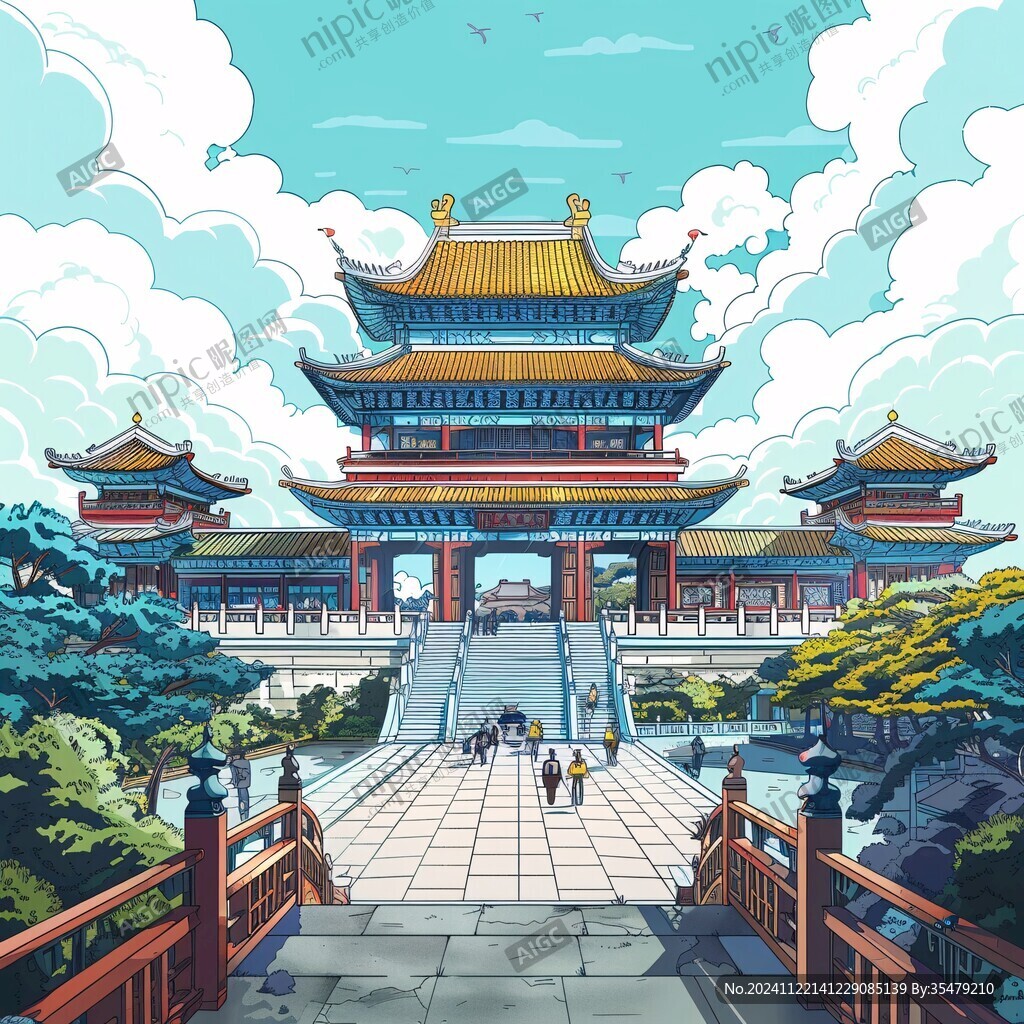 神武门插画
