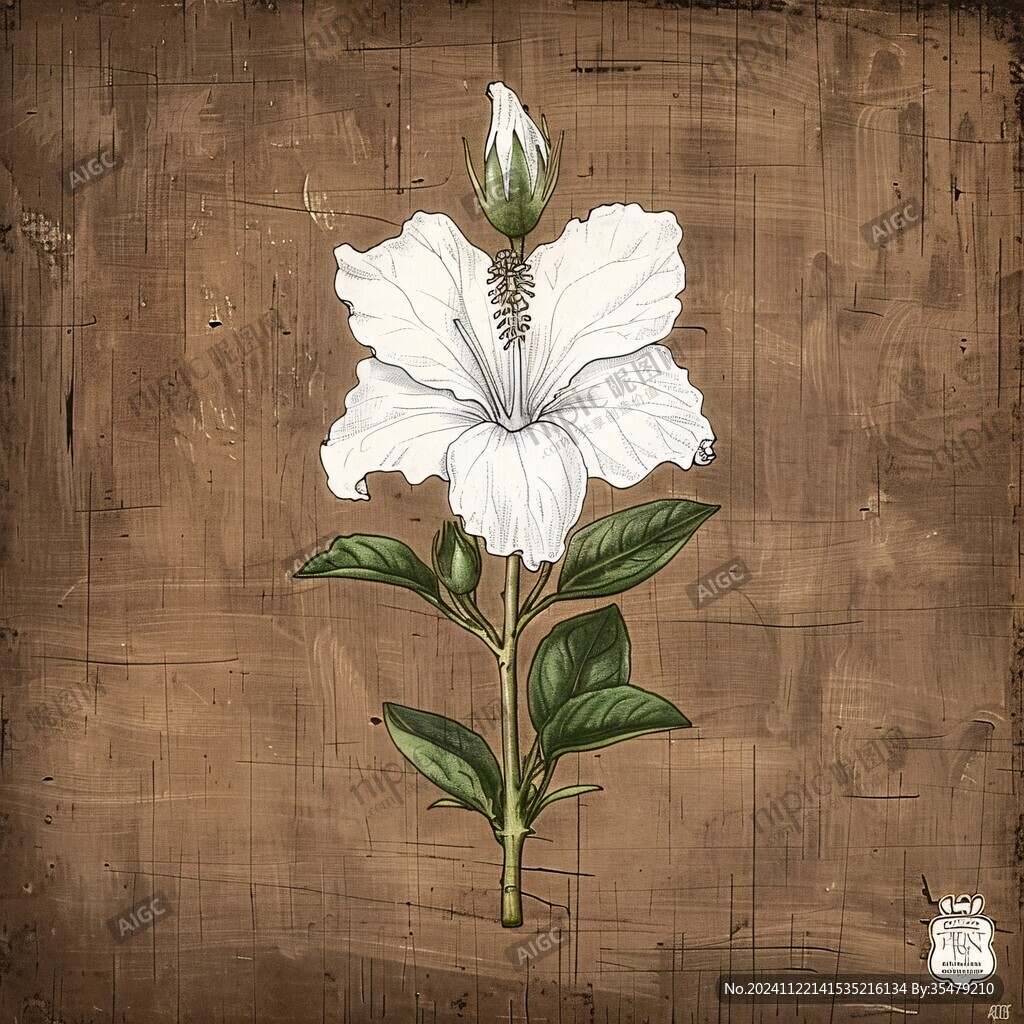 龙胆插画