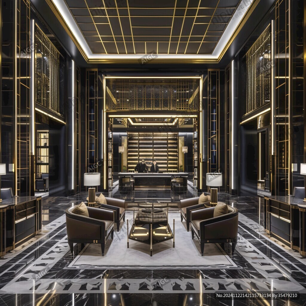 五星酒店酒吧服务区