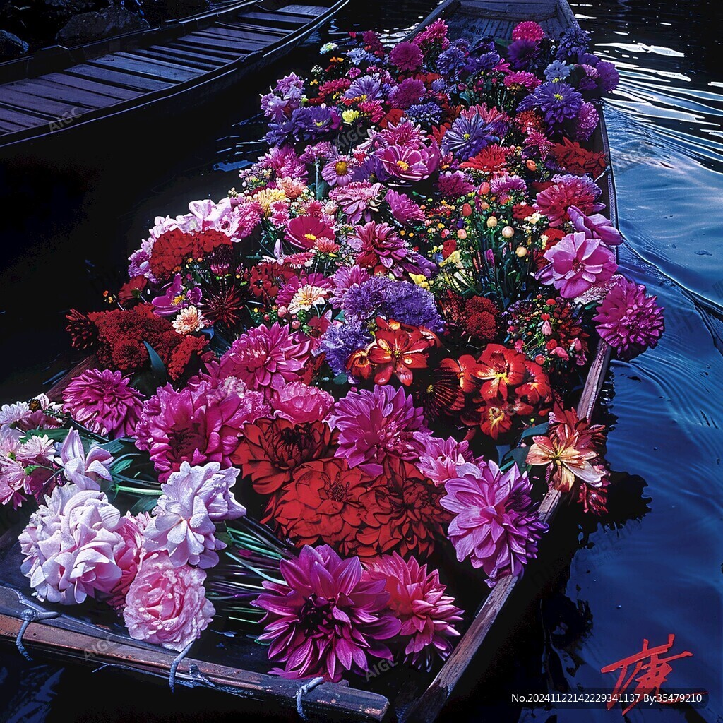 鲜花龙船