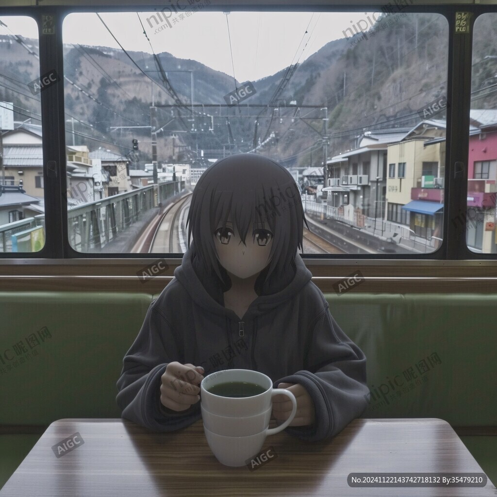 站窗前张望