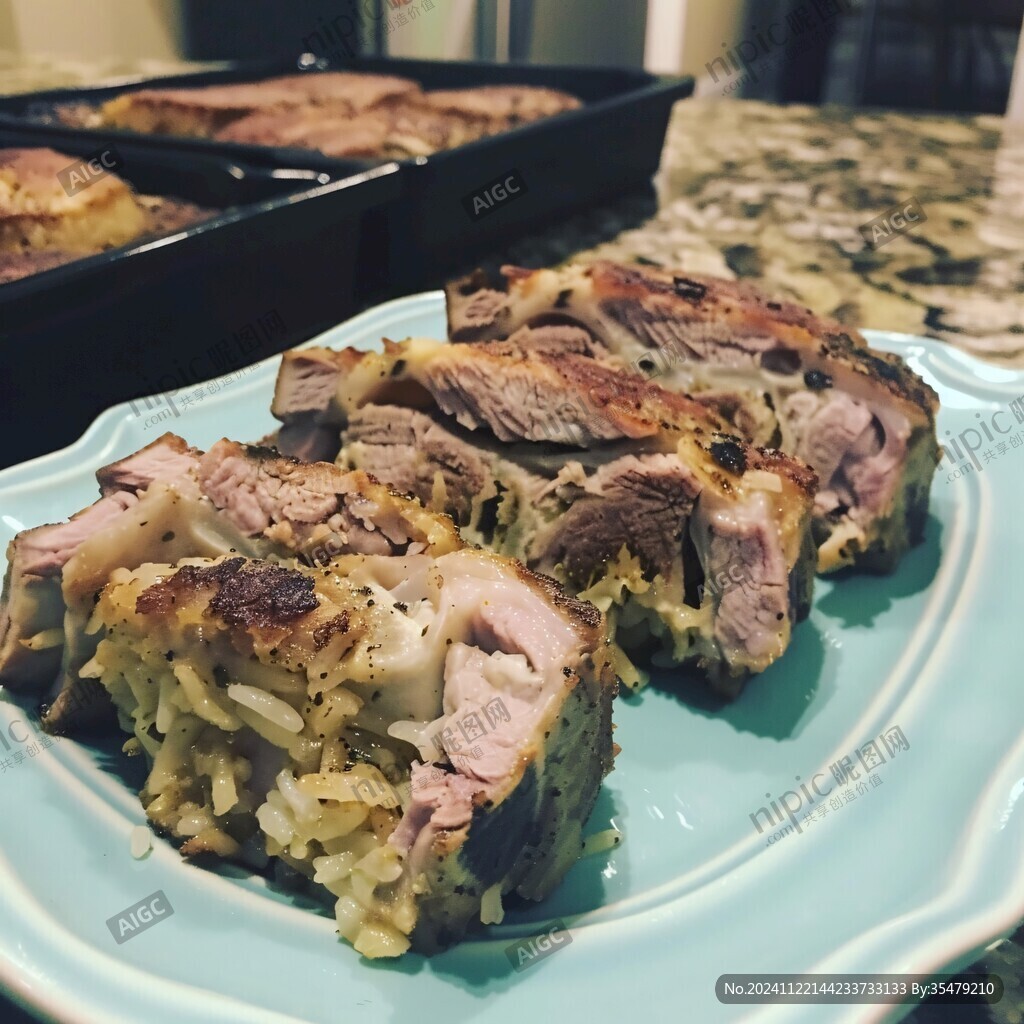 鸭胸肉芝士焗粉
