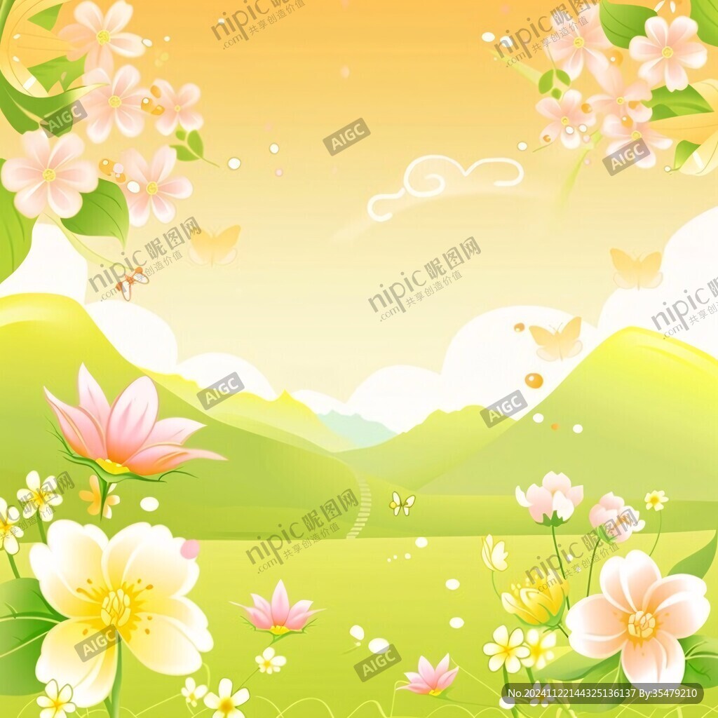 春天风景设计素材