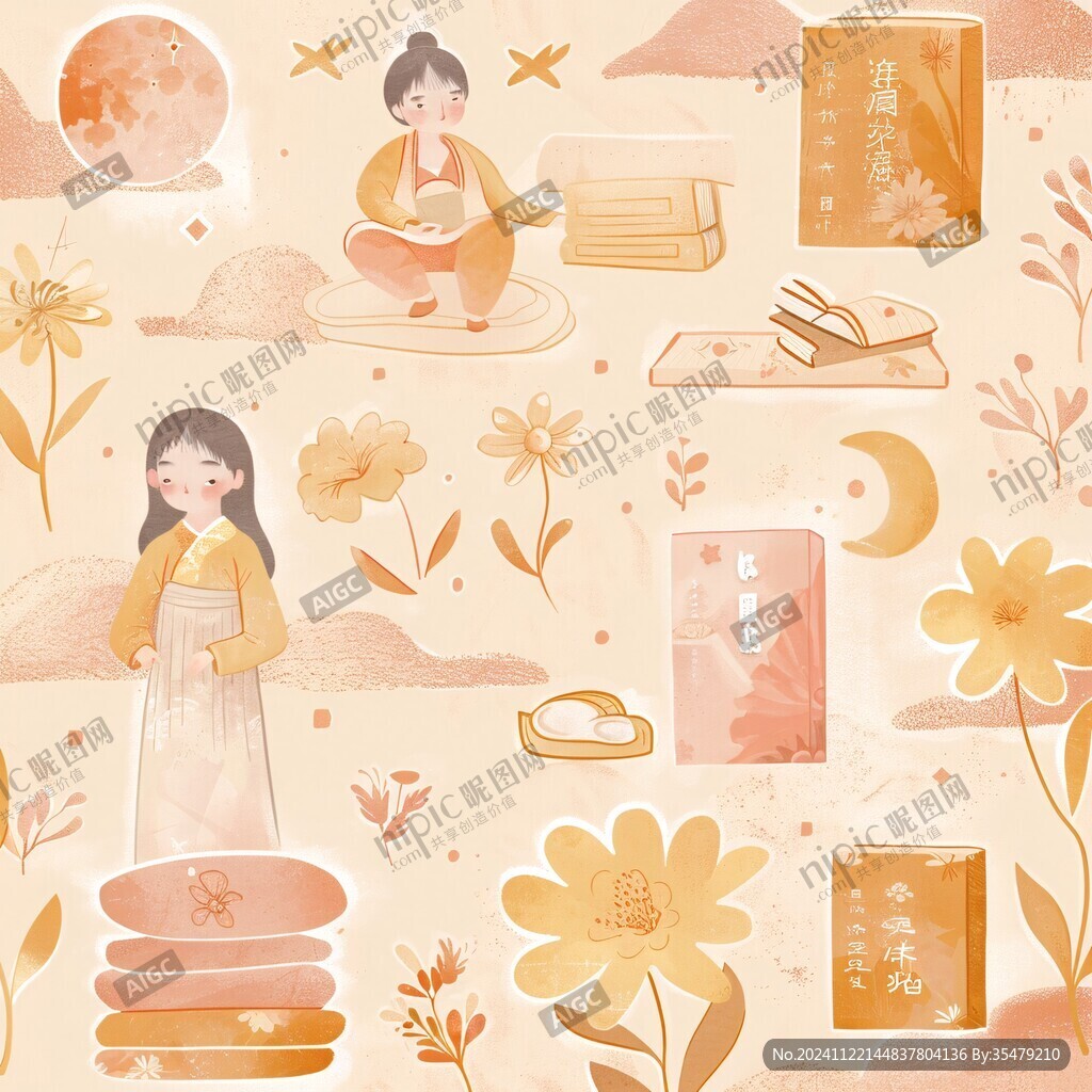 被套枕套抱枕文创插画