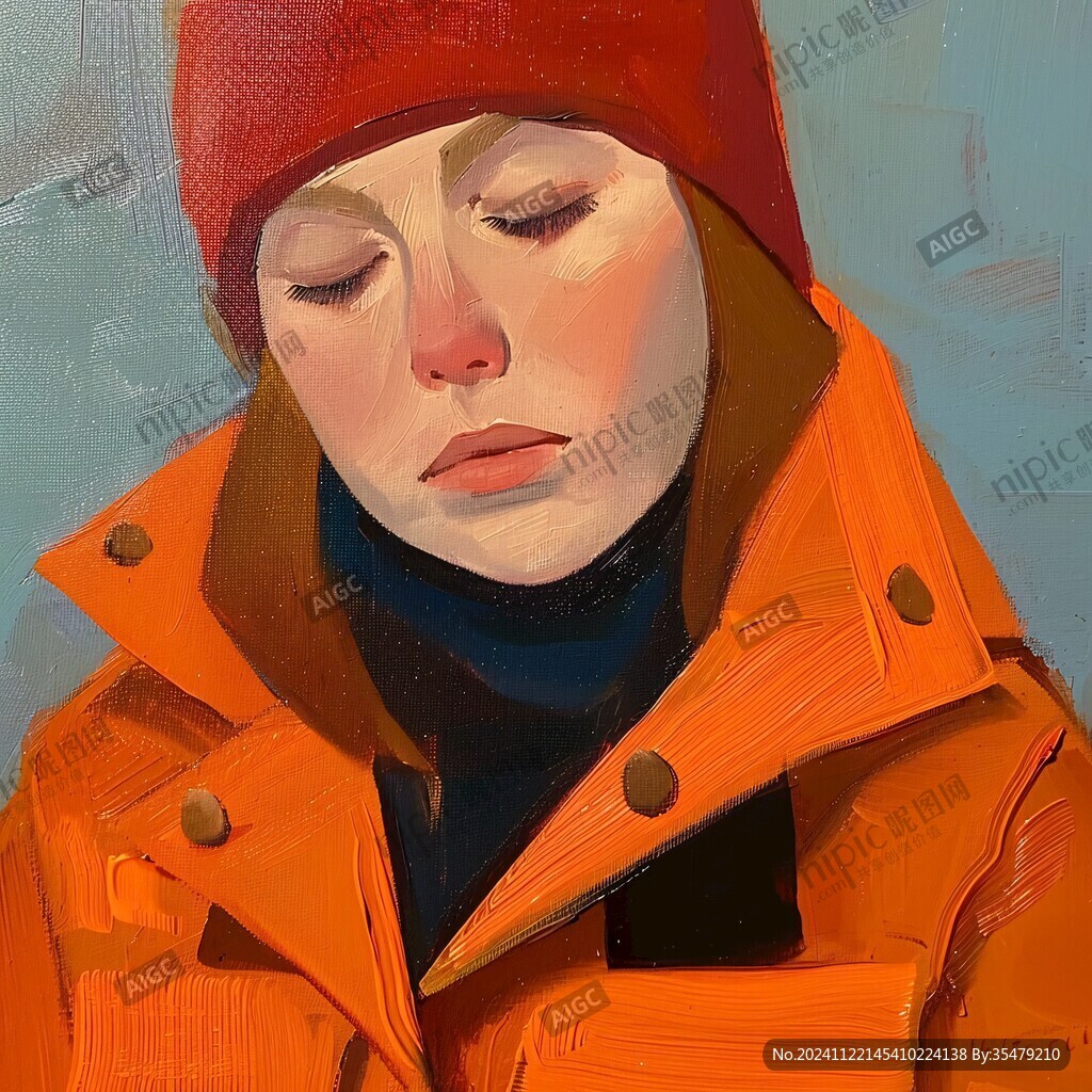 高级感女插画