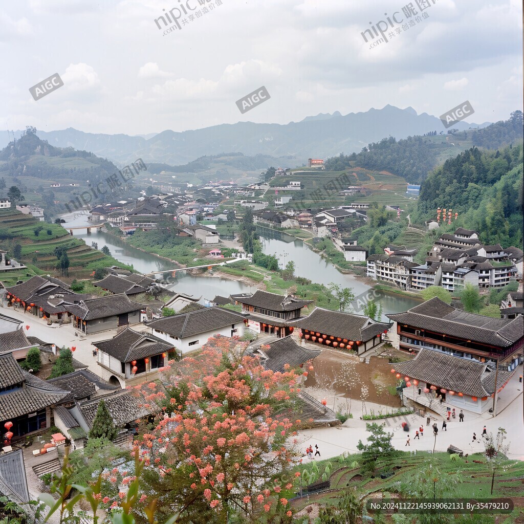 民族风雨楼全景