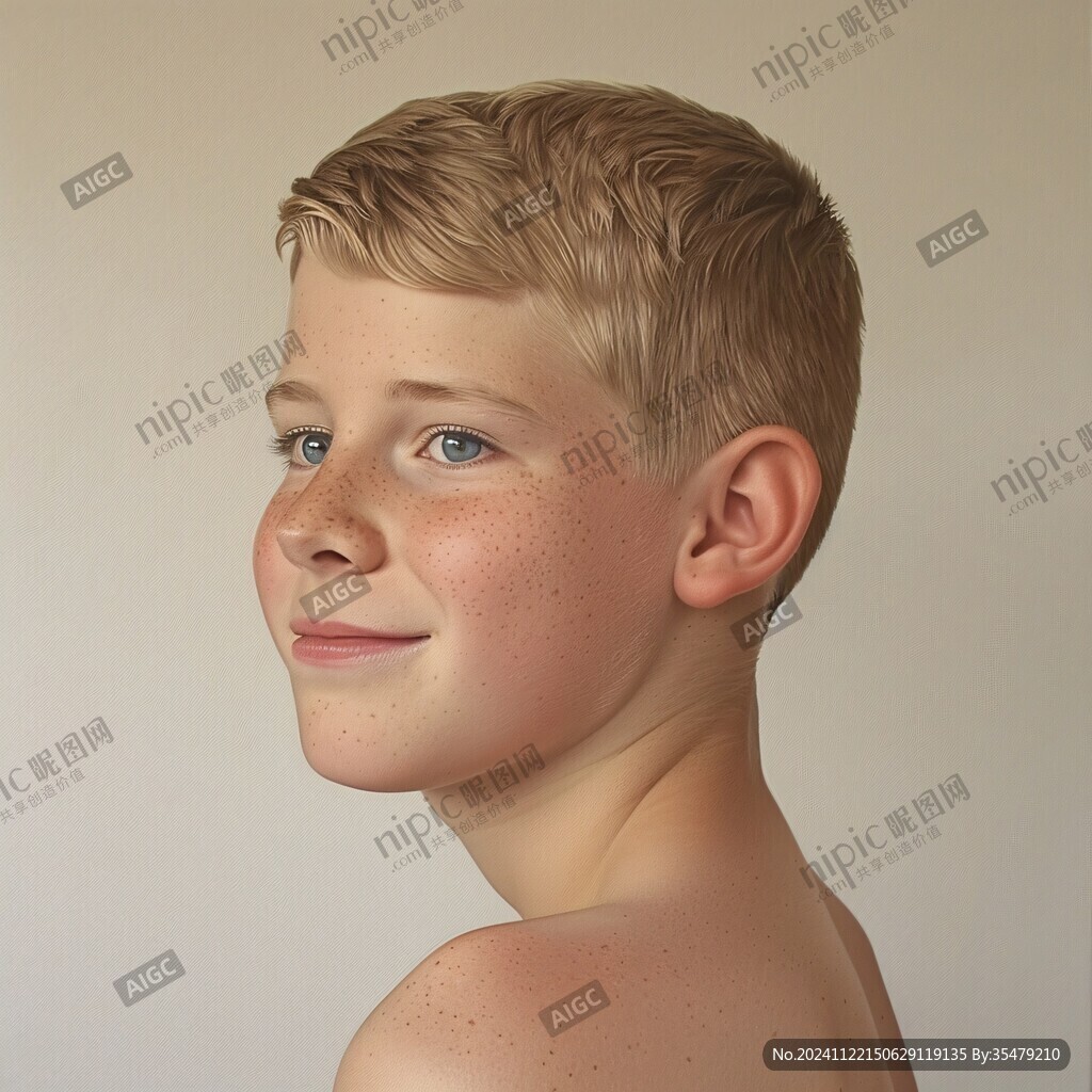 3d效果男孩