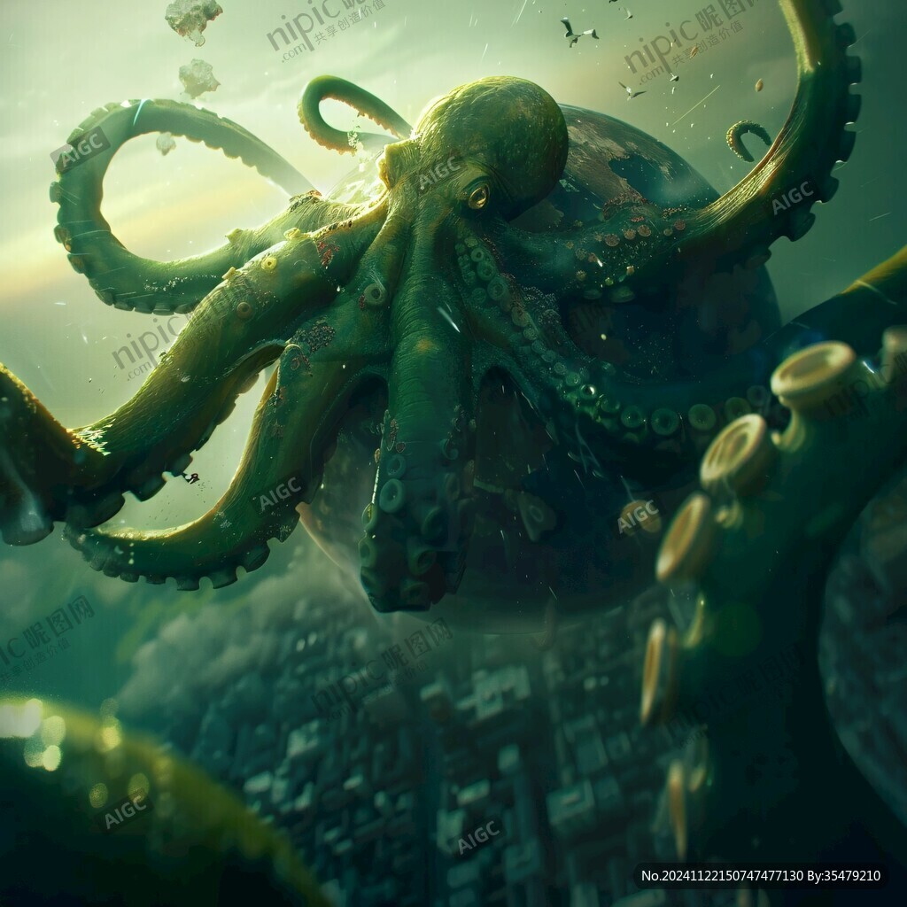 3d章鱼