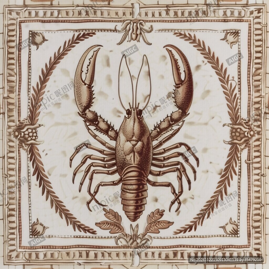 小龙虾壁画
