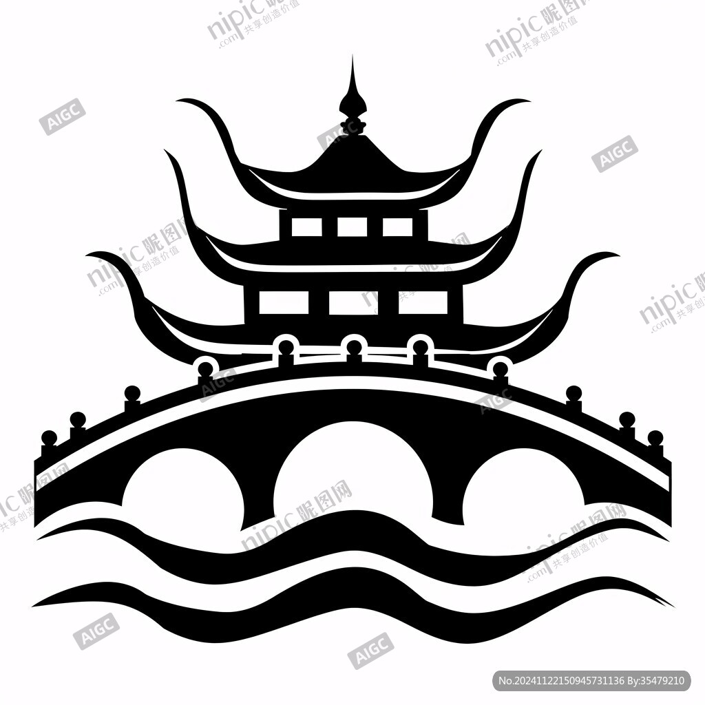 襄樊地标建筑襄樊水墨