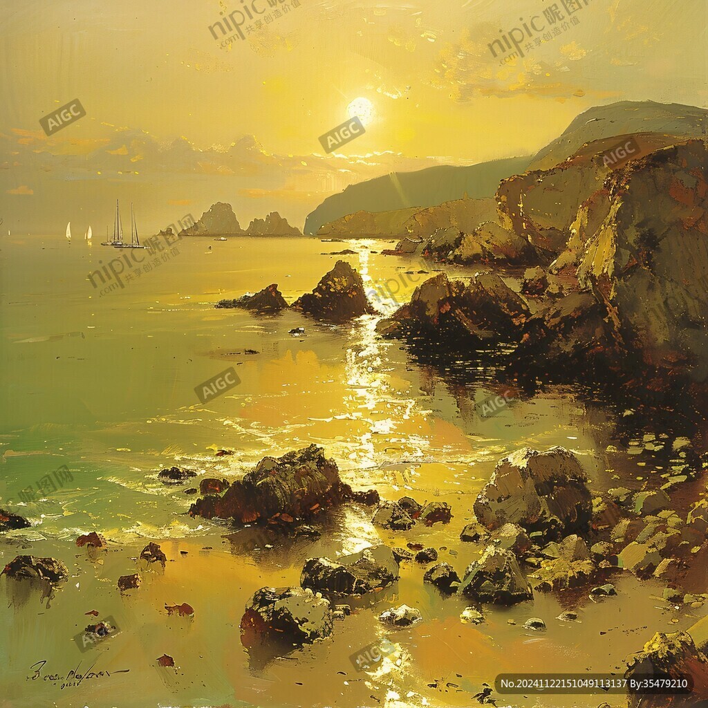 海湾美术绘画