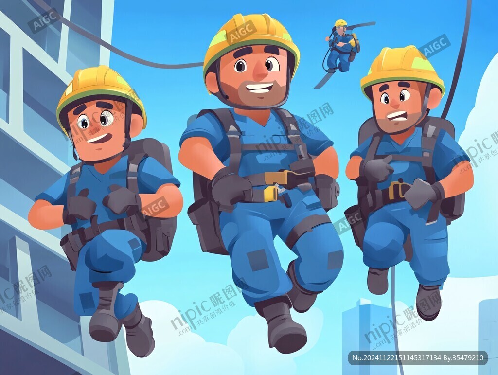 安全生产插画
