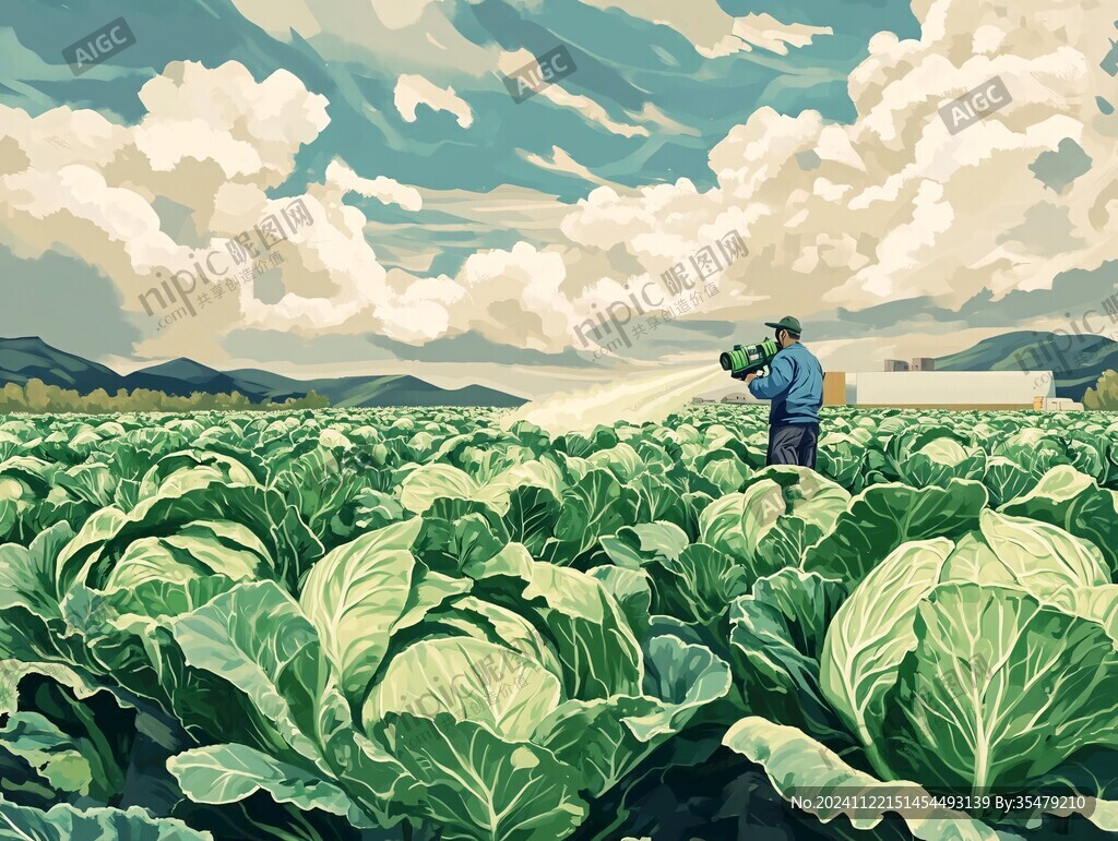 收割青菜