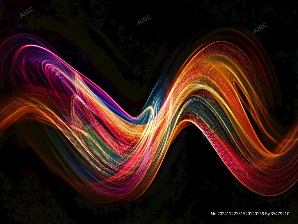 幻彩流体抽象线条背景
