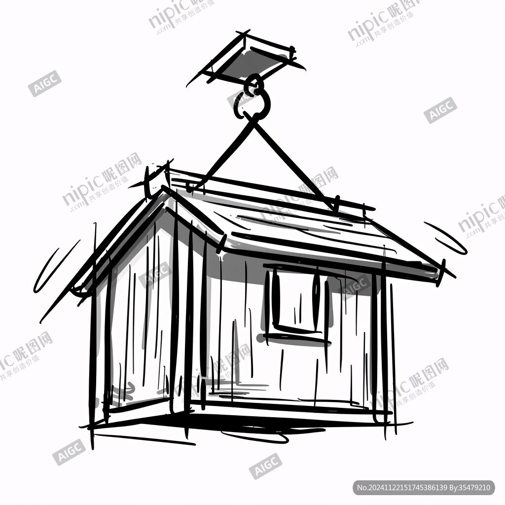 房屋白描