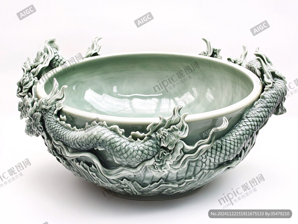 龙纹盆