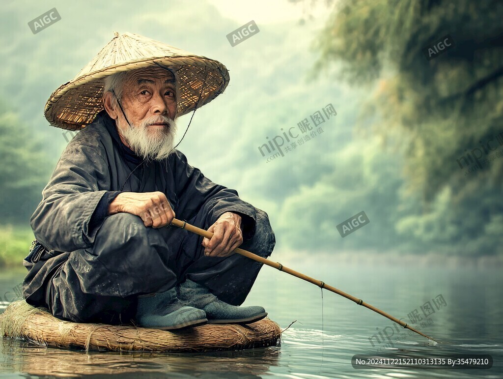 白发渔翁