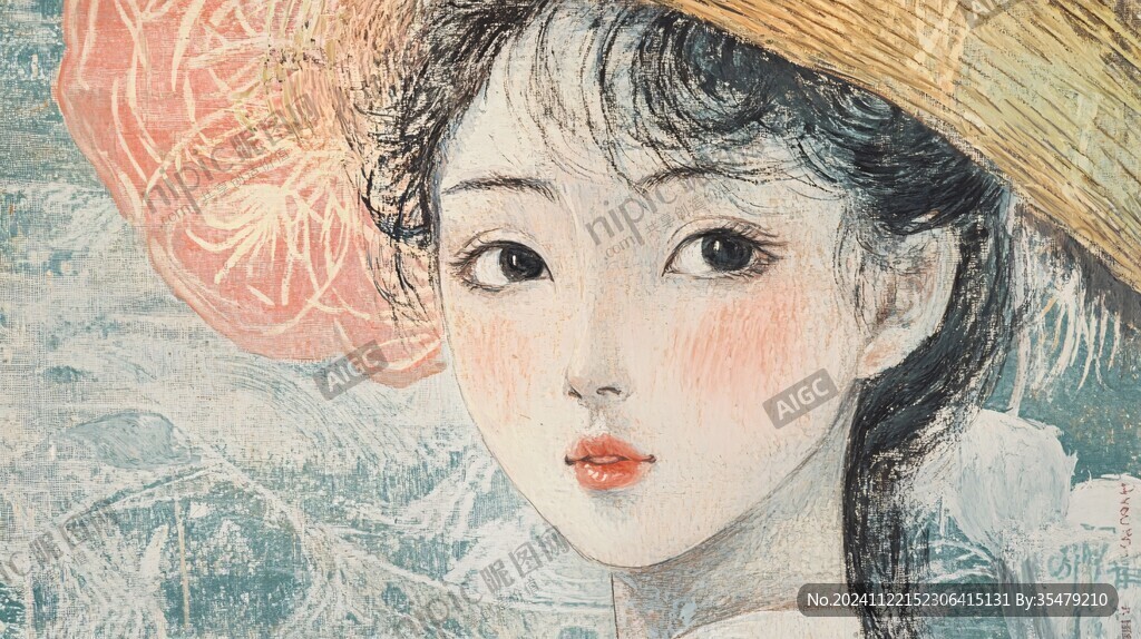 工笔少女