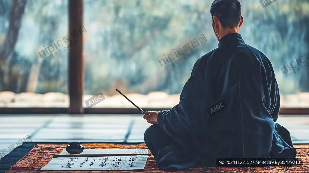 打坐念经