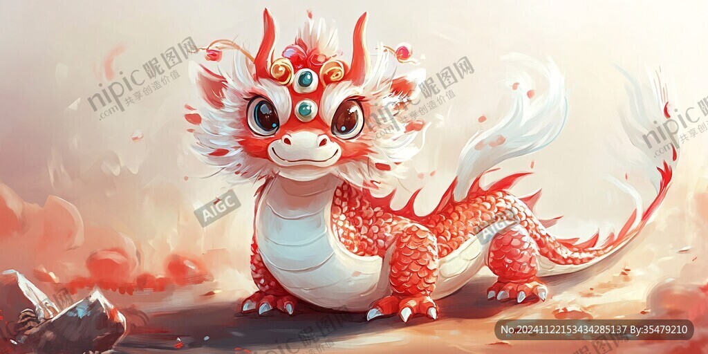 龙年系列插画形象