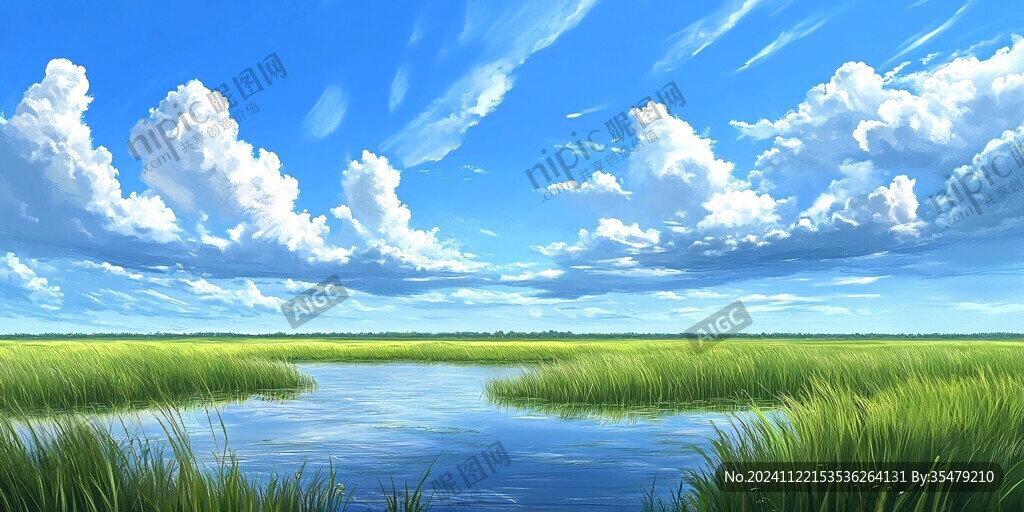 宽屏风景画