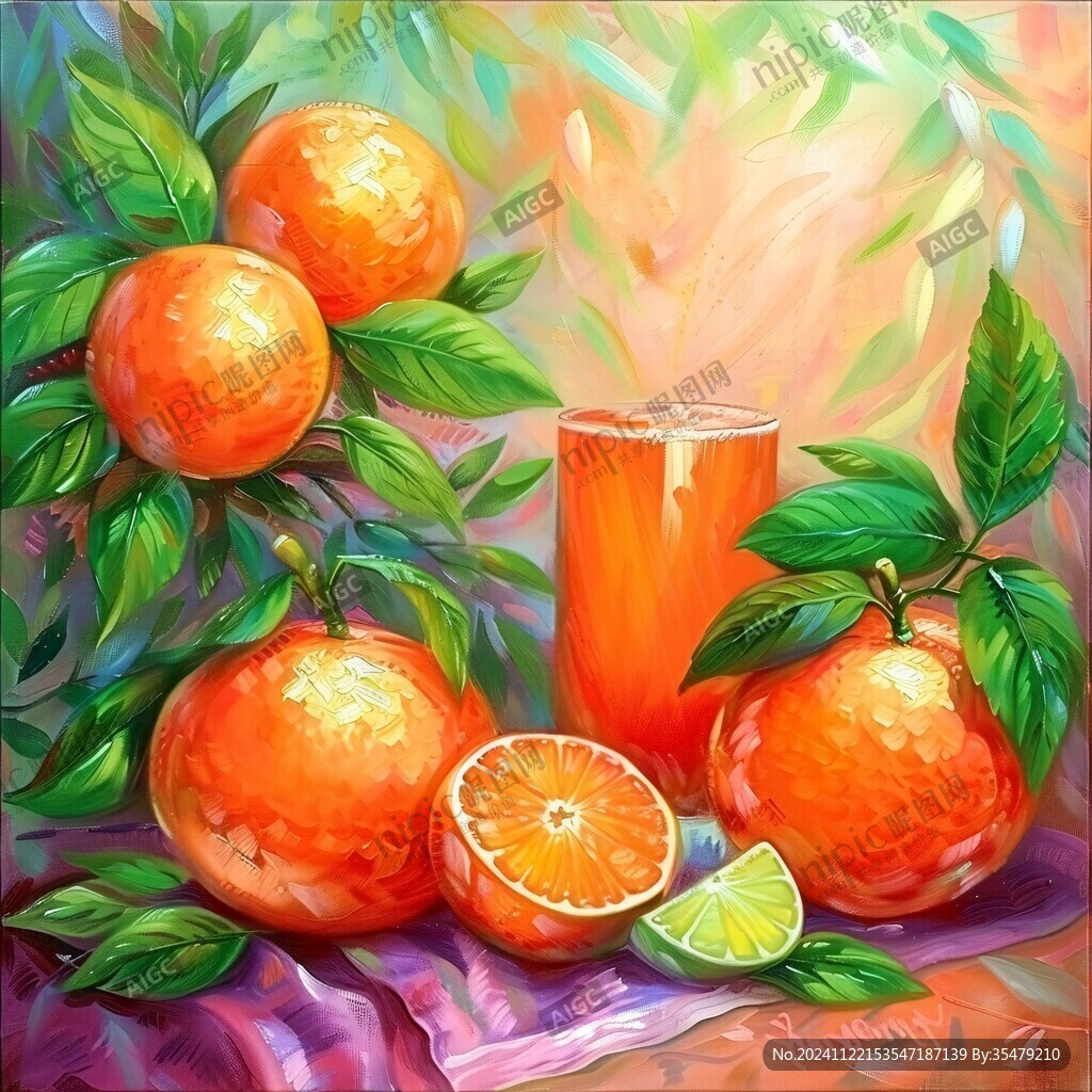 砂糖橘插画设计