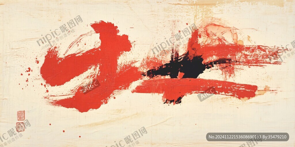抽象水墨一字