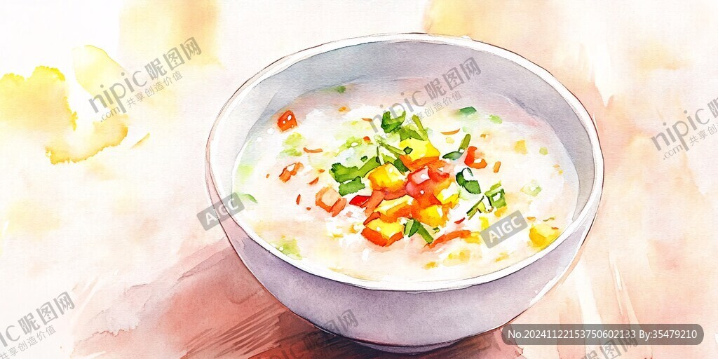 疙瘩汤插画