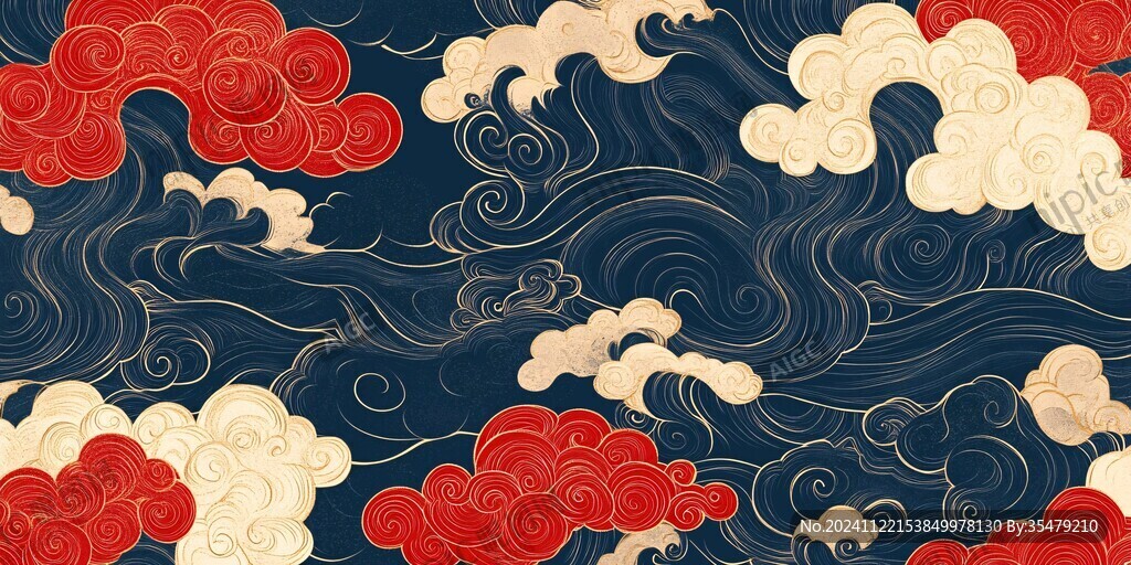 宋代云图高端云纹装饰