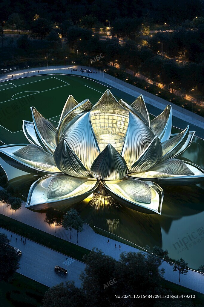 巨形莲花建筑