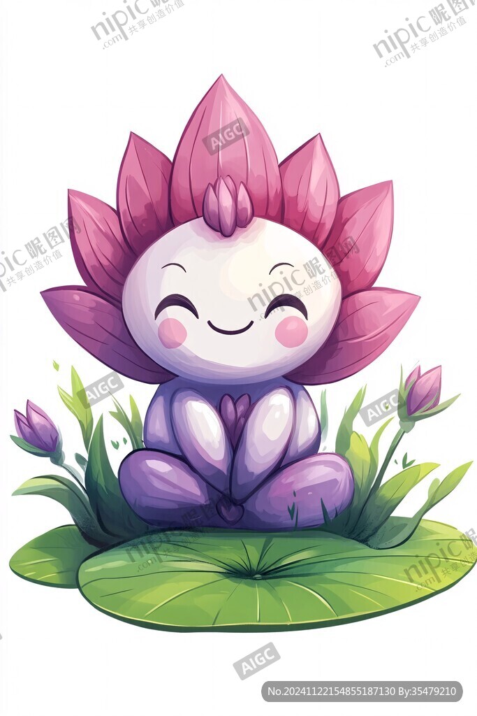 荷花吉祥物