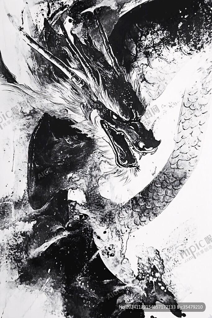 古风龙插画