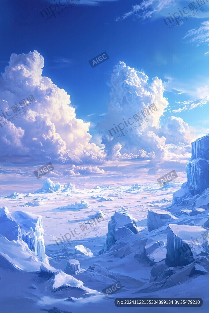 雪山原画