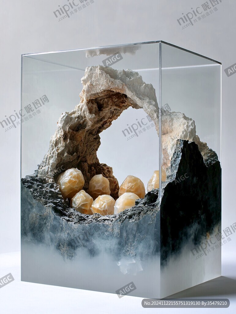 禅意金晶石摆件