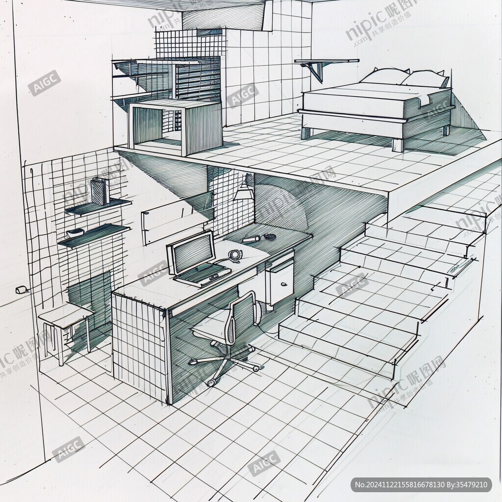 环艺手绘设计作业
