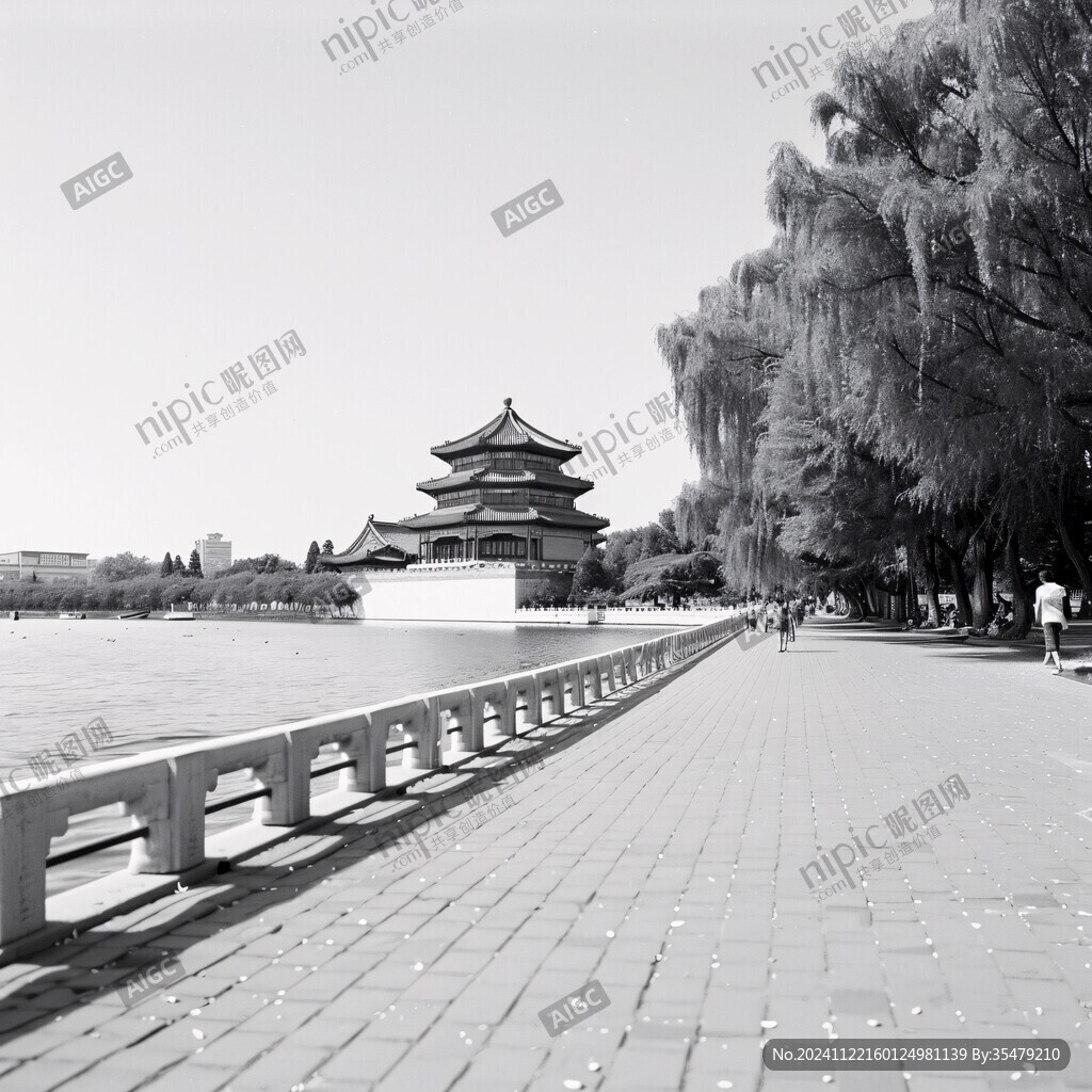 黑白角楼