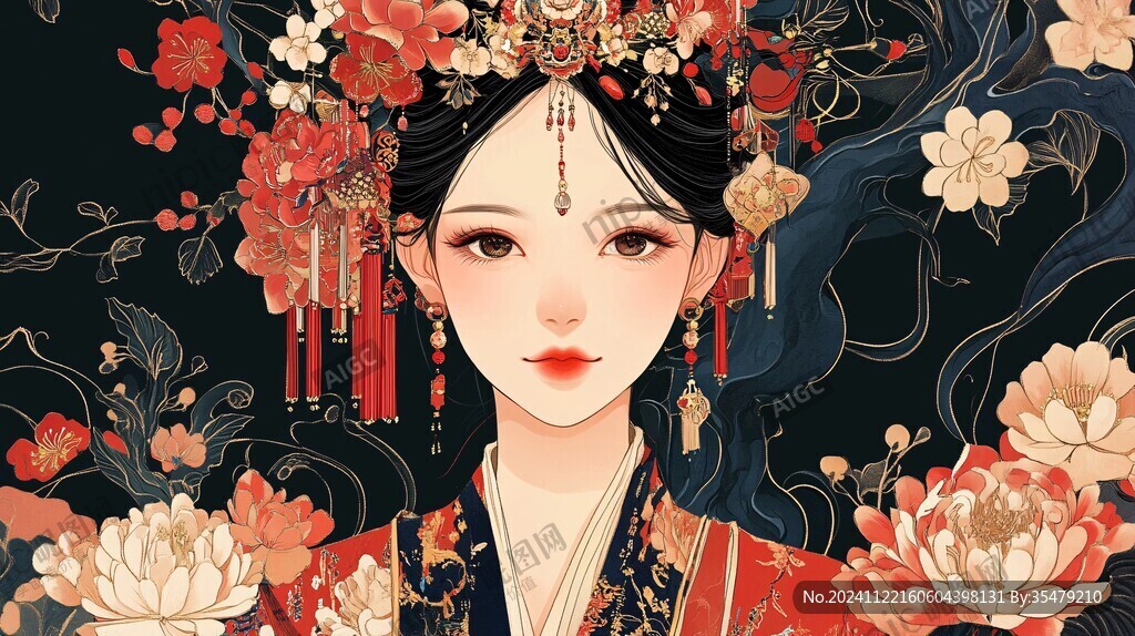 贵妃插画