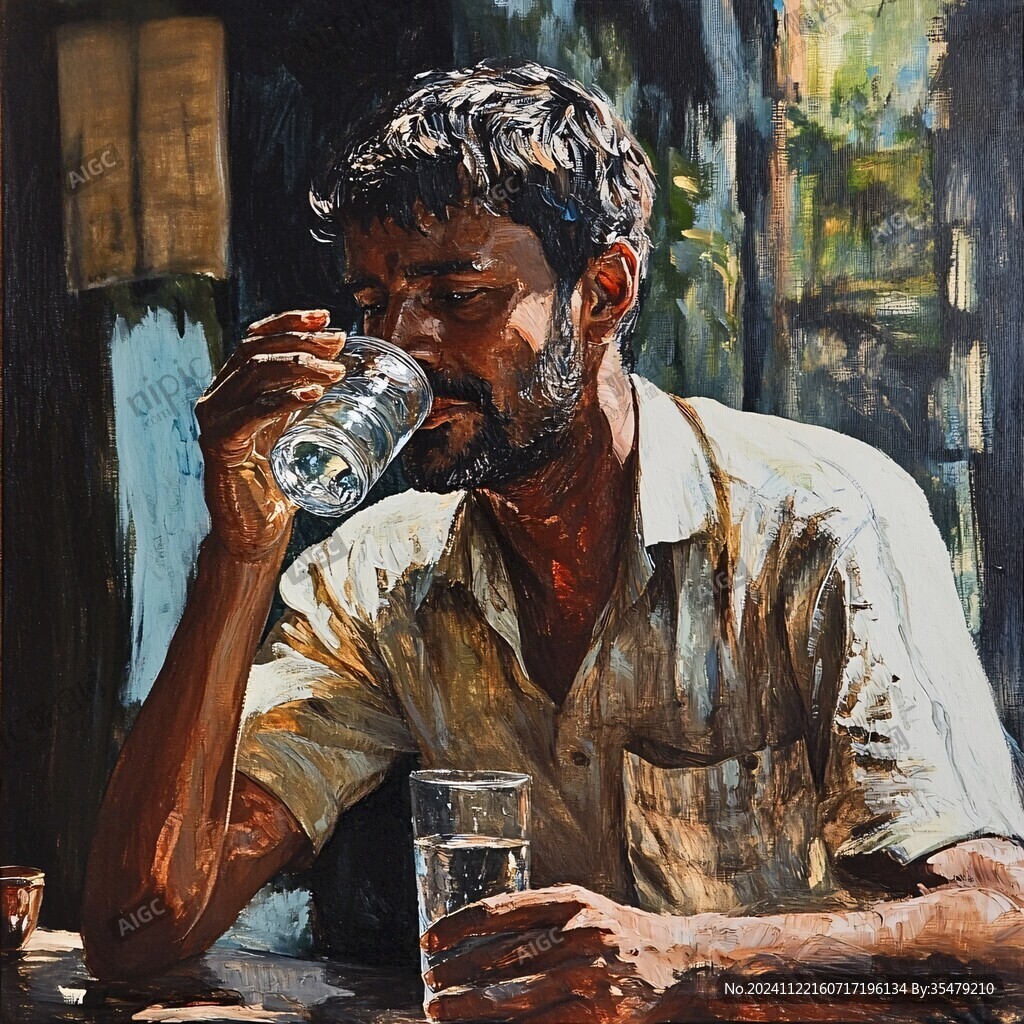 洋酒油画