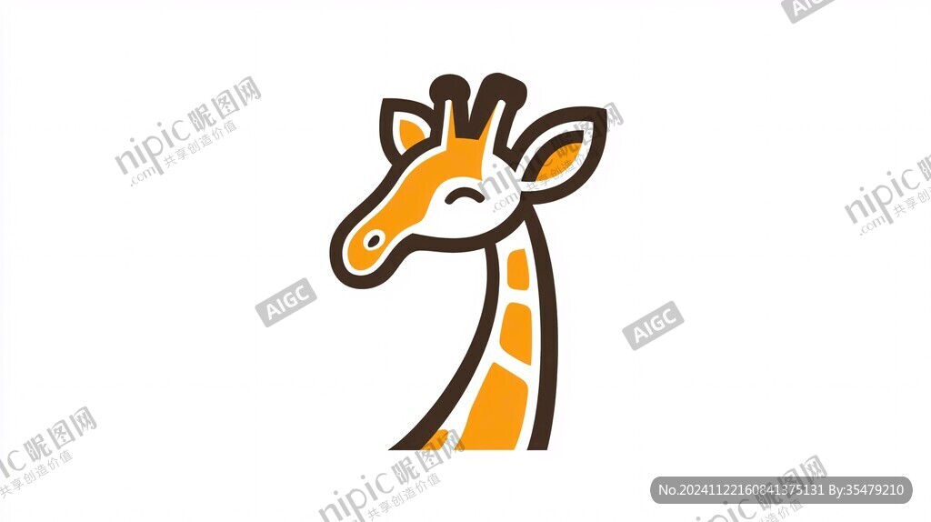 长颈鹿logo设计
