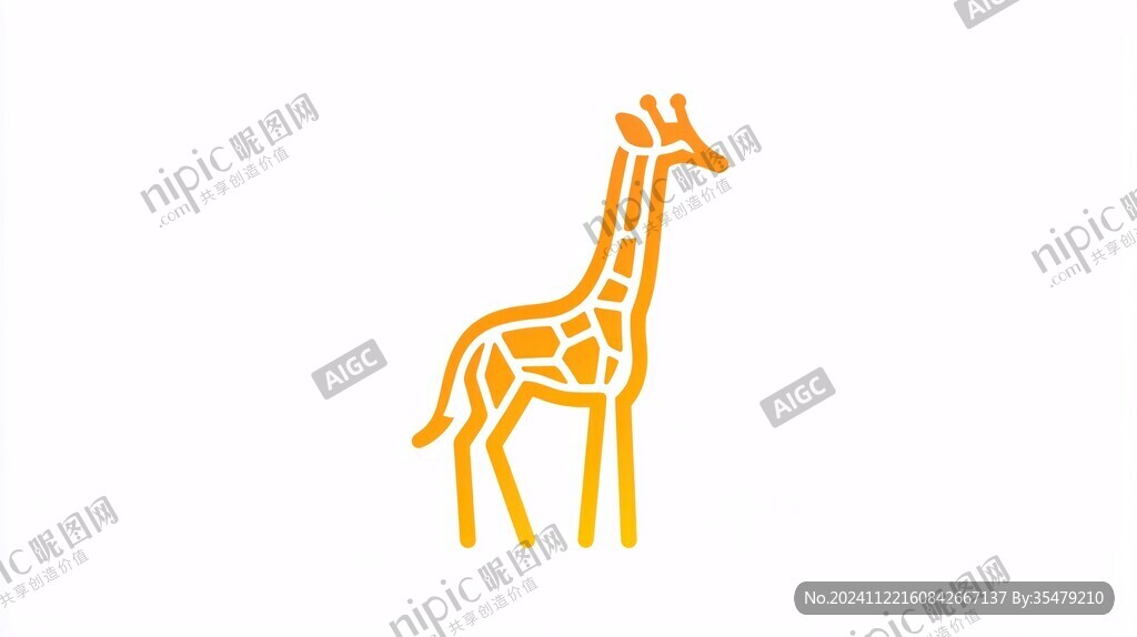 长颈鹿logo设计