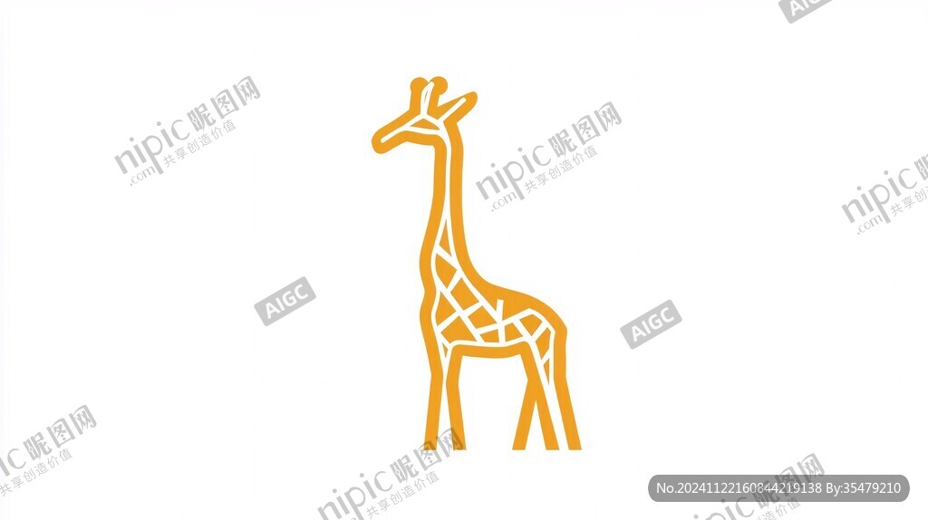 长颈鹿logo设计