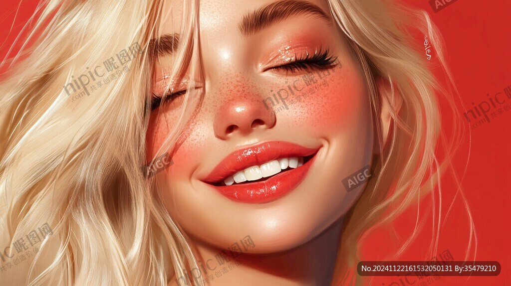 美女潮流插画