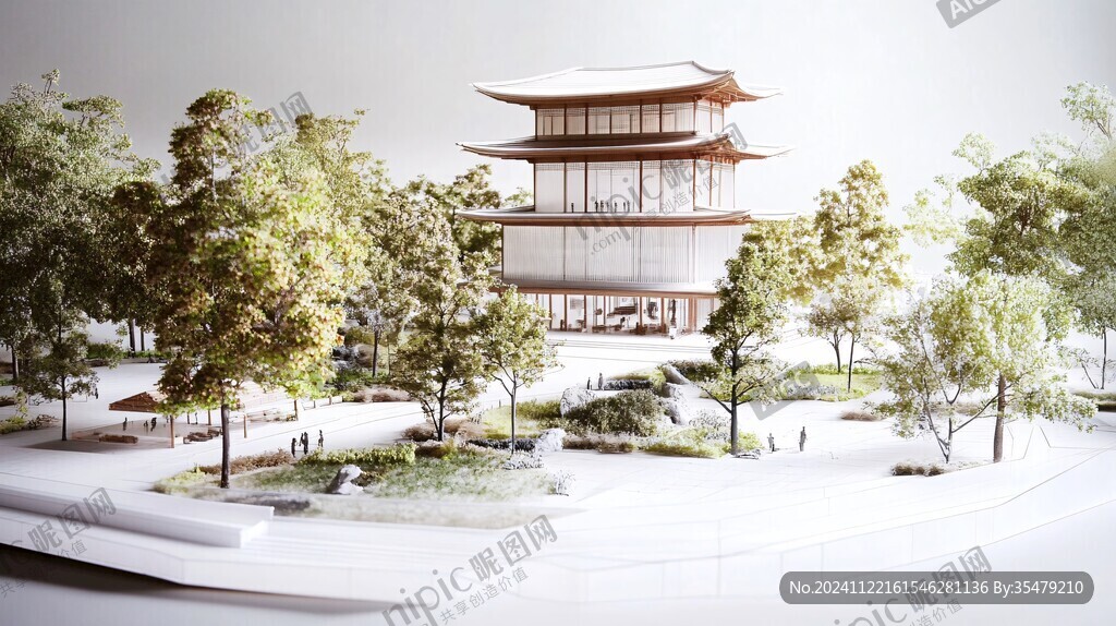 园林建筑微缩模型