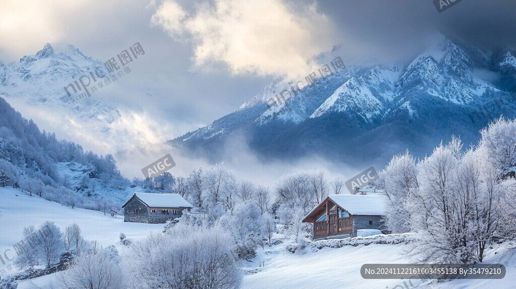 唯美雪景风光