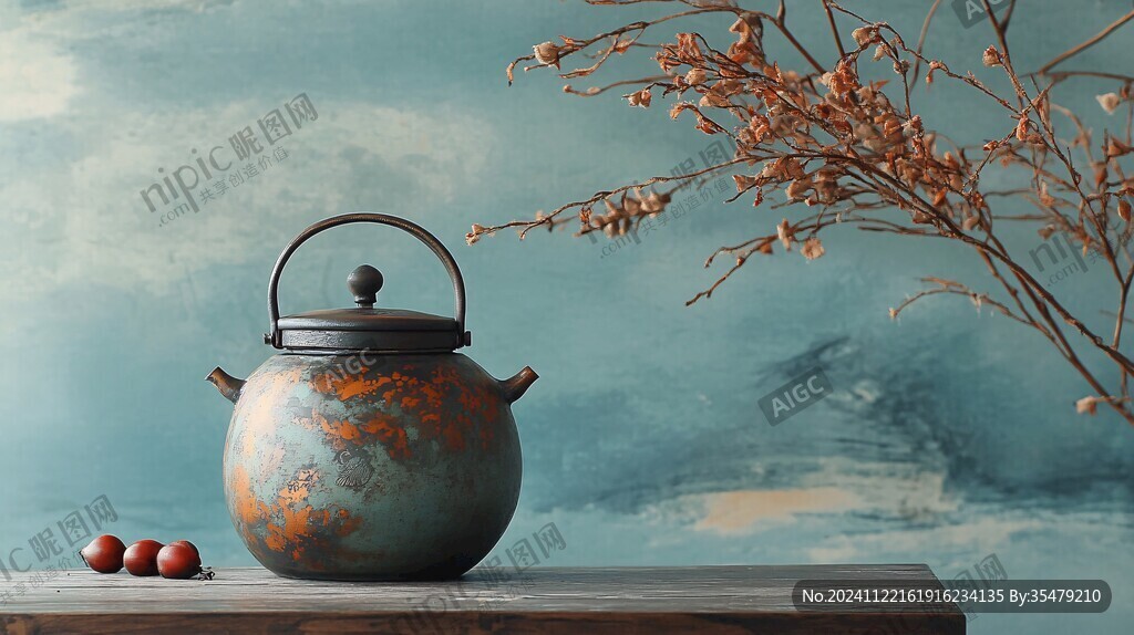 铁皮茶壶