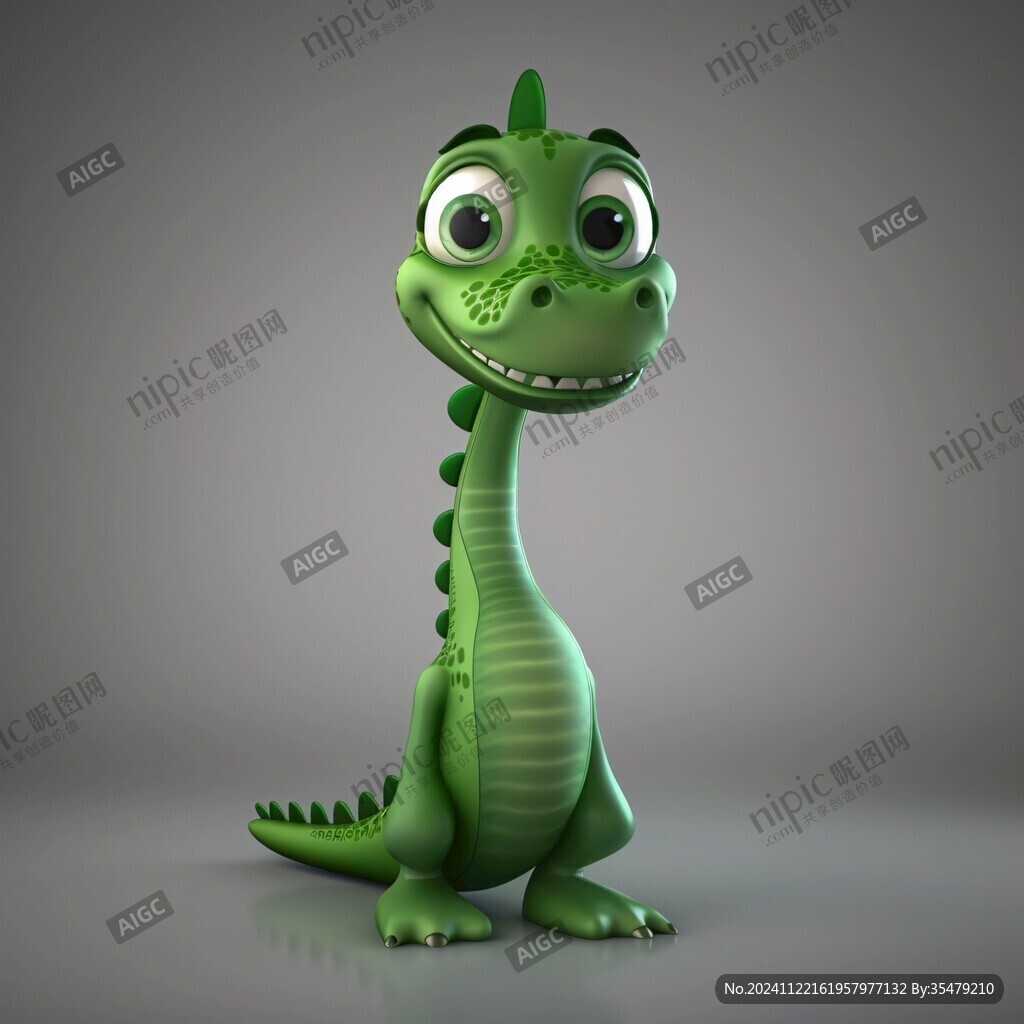 呆萌小恐龙形象