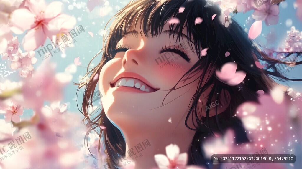 日系美女插画