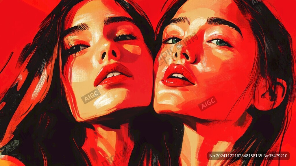 网红潮流插画