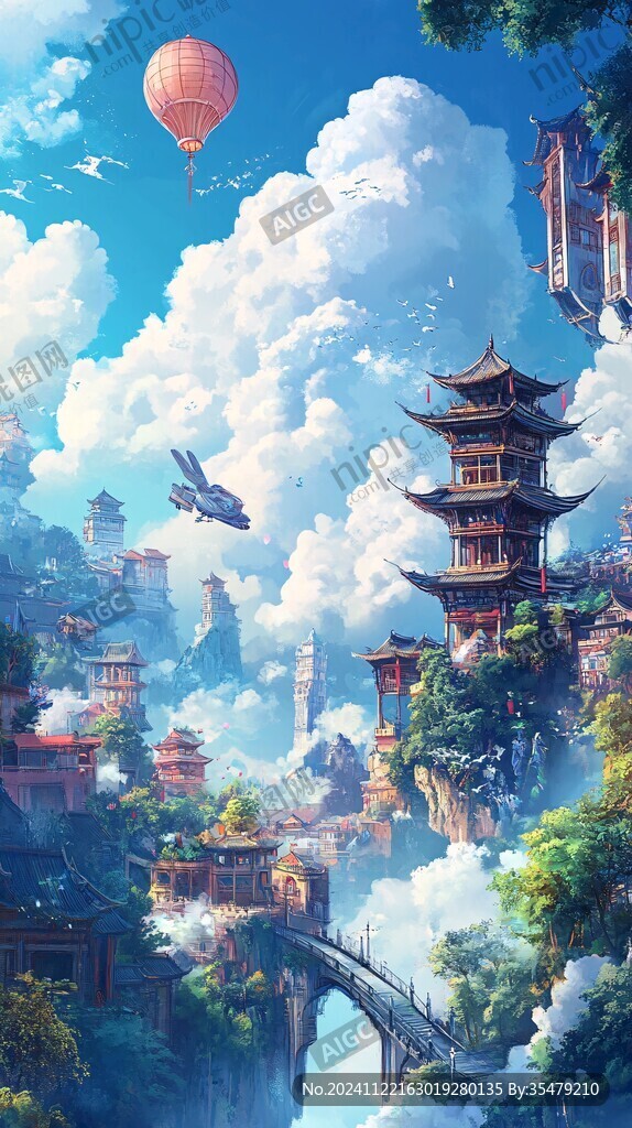 古风仙境天上宫阙
